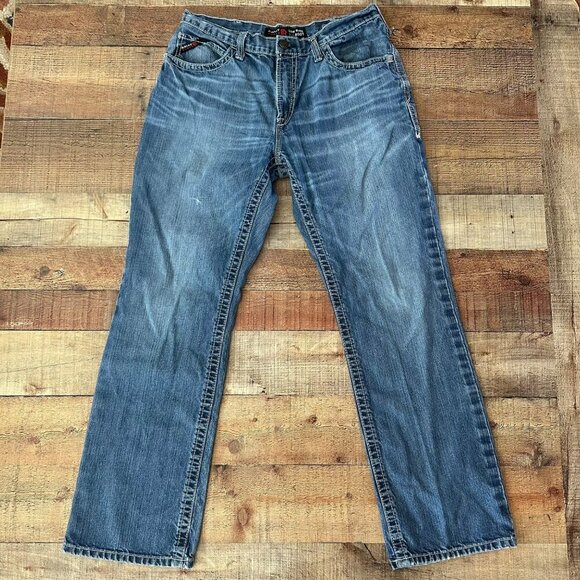 Ariat FR M4 Bootcut Jeans 35x34 Low Rise Flame Resistant Denim - Picture 1 of 10